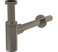 AlcaDrain Design Siphon 1 1/4" rund, Ganzmetall Nickel matt gebürstet