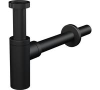 AlcaDrain Design Siphon 1 1/4" rund, Ganzmetall Schwarz matt
