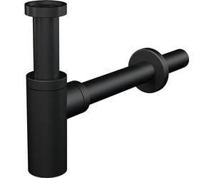 AlcaDrain Design Siphon 1 1/4" rund, Ganzmetall Schwarz matt
