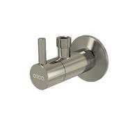 alcadrain robinet équerre avec un filtre 1/2"×3/8", NICKEL mat brossé