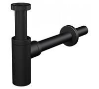 AlcaDrain Siphon design 1 1/4" rond, tout métal noir mat
