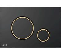 Alcadrain WC - plaque de déclenchement M778 -5 noir-mat/or-brillant
