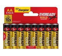 Alcaline Eveready Gold AAA pack de 8 piles
