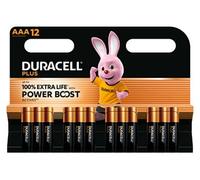 Duracell Plus - Pack de 12 piles Alcalines AAA/LR03 - 1,5V