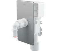 Alcaplast Siphon encastré Alcadrain APS3P inox soupape d'aération DN40/50 pour appareils de lavage