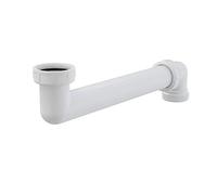 AlcaPlast P109 Bonde d'angle compact pour évier | Prolongation de raccordement du siphon