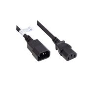 Alcasa Câble d'alimentation P1430-S007 Noir 0.75m C14 vers C13 H05VV-F 3x0.75mm² 250V 10A Mâle/Femelle PVC