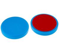 ALCLEAR 5516030B_2 5516030B Patin de ponçage, Moyen, diamètre : 160 x 30 mm, Bleu, éponge de Polissage de Voiture Lot de 2 pour Entretien de Voiture avec polisseuse