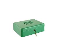 Alco-Albert 843-18 - Caisse verrouillable, 310 x 225 x 75 mm, caisse avec compartiment à monnaie, 2 clés, verte