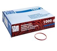 ALCO-Albert - Anneaux caoutchouc rouges Ø 25 mm, 1 kg, caoutchouc naturel | Élastiques pour regrouper, fixer et organiser au bureau, à la maison, en entrepôt et pour les expéditions