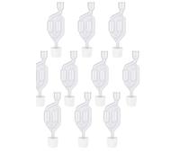 AlcoFermBrew 10 x Bouchons avec Trou 33/29 mm + Barboteur - Bonde pour Fermentation, Bouchon pour Dame-Jeanne, Bonbonne