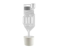 AlcoFermBrew Bouchon avec Trou 43/40 + BARBOTEUR Plastique | Bouchons | Bonde | Fermentation Bonde | Dame-Jeanne | Bonbonne | Levure de vin