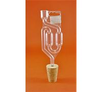 AlcoFermBrew Bouchon de LIèGE avec Trou 34/24mm + BARBOTEUR Plastique | Bouchons | Bonde | Fermentation Bonde | Dame-Jeanne | Bonbonne | Levure de vin