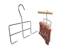 AlcoFermBrew Crochets pour Fumer la Viande et Le Poisson (5 x Crochet INOX pour Fumage de Gros Morceaux de Viande)