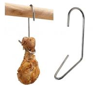AlcoFermBrew Crochets pour fumer le poulet x 10 pièce - Crochets à viande | Crochets pour fumer | Crochets de boucher