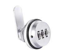 ALCXAZS Serrure à combinaison en alliage de Zinc solide, pour tiroir de casier d'armoire, serrure à came combinaison 3 chiffres, came combinée Jzk, Etc, 19X30mm argent