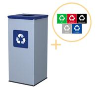 Alda Eco - Poubelle Carrée 60l - Bleu
