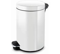 Alda Poubelle à pédale 20 L Poubelle Corbeille à papier Tonneau F613E blanc