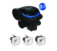 ALDES Kit VMC simple flux EasyHOME Hygro Premium HP+ avec 3 Bouches