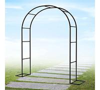 ALDYS Arche De Jardin en Acier Arceau À Roses Metal,Arche Jardin pour Rosiers Plantes Grimpantes,Arche De Mariage,Tonnelle De Jardin,Largeur 1,2M 1,4M 1,8M,2,2M 2,4M 3M 3,5M,Blanc,W1.8M*H2.2M