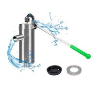 aleawol Pompe à bras - Pompe à eau manuelle - En acier inoxydable - Économie d'énergie - 10 m de profondeur - Pour la maison, le jardin, la cour, le jardin