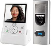 Alecto Interphone-portier ADI-250 – caméra et écran couleur 3.5" – blanc/argenté