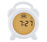 Alecto BC-100 Reveil Enfant, Reveil Enfant Educatif Jour/Nuit, Horloge Enfant - Réveil éducatif pour Enfants - Veilleuse - Blanc