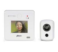Alecto Judas numérique DC-700 - avec caméra et Moniteur - Installation Facile - Fonctionne avec Piles - Angle de Vision 120° - Épaisseur de Porte 30-65 mm - Blanc