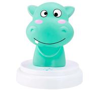 Alecto Veilleuse Hippopotame SILLY HIPPO LED design ludique Vert d'eau