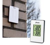 Alecto Station météo numérique WS-1050 – capteur extérieur sans fil, écran LCD blanc, batterie