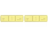 ALEPH Règle-Équerre 21cm, Double Graduation, Remplace Règle et Équerre, Pour Constructions : Perpendiculaires, Parallèles, Médiatrices, Symétries, Fabrication Française (Lot de 2)