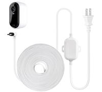 ALERTCAM Câble d'alimentation de 7,6 m pour caméra de sécurité extérieure Arlo Essential 2K (2e génération), cordon d'alimentation résistant aux intempéries pour alimentation continue, idéal pour une