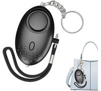 Alerte de sécurité personnelle Unyqoos® de 130 dB avec lampe de poche LED et porte-clés – compact, portable, alarme d'urgence à poussoir