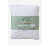 Alèse microfibre imperméable toucher doux blanc 40X80