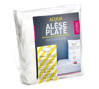 Alèse plate 180x200 cm ACHUA molleton 100% coton 400 g/m² matelas 15cm à 23cm