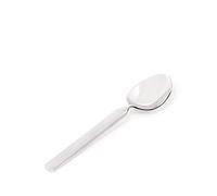 Alessi 4180/4 Dry Cuiller à dessert en Acier Inoxydable 18/10 Brillant à Manche Satiné, Set de 6 Pièces, Argent