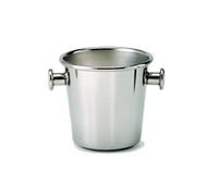 ALESSI 5051 SEAU A GLACE AVEC POIGNEES ET GRILLE EN ACIER INOXYDABLE 18/10 EXTERIEUR BRILLANT INTERIEUR SATINE