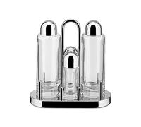 Alessi Set à épices 5070 – Huile Vinaigre Sel Poivre Acier inox 18/10 4 pièces