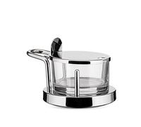 Alessi 5071 Fromagère Design Verre et Acier Inoxydable, Argenté
