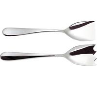 Alessi 5180/14 Nuovo Milano Couverts à Salade en Acier Inoxydable 18/10 Brillant, Argenté.