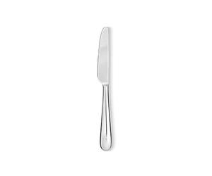 Alessi 5180/6 Nuovo Milano Couteau à dessert en Acier Inoxydable 18/10 Brillant, Set de 6 Pièces, Blanc