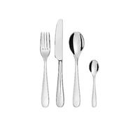 Alessi Ménagère Nuovo Milano 5180S24 – 24 pièces, acier inoxydable 18/10 brillant, argenté