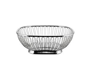 Alessi 845 Panier métallique en acier poli, Carré