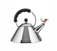 Alessi Bouilloire 9093REX B Tea Rex – Acier inoxydable, poignée et sifflet en forme de dragon, noir