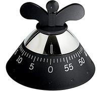 Alessi A09 - Minuteur de Cuisine Design en Résine Thermoplastique, Noir Taille Unique