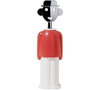 Alessi AAM23 R Tire-bouchon en résine rouge et blanc, design Alessandro Mendini
