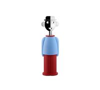 Alessi Alessandro M. AM23 LAZR - Tire-Bouchon Design, en Résine Thermoplastique et Zamak Chromé, Bleu et Rouge