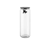 Alessi Bocal à spaghettis Gianni - Verre, couvercle hermétique noir - H 30,5 cm Ø 10,5 cm - XL