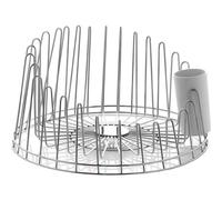 Alessi Apd04 A Tempo Egouttoir À Vaisselle En Acier Inoxydable 18/10 Brillant Avec Égouttoir À Couverts En Résine Thermoplastique, Set De 2 Pièces