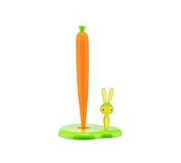 Alessi – Porte-rouleau de cuisine ASG42/H Bunny & Carrot – Résine thermoplastique – Vert